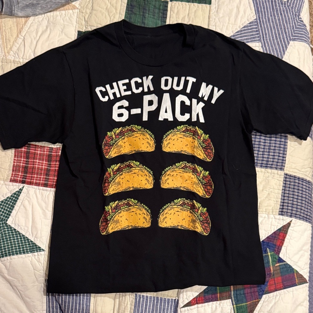 Amazon Black T-Shirt with Taco Graphic